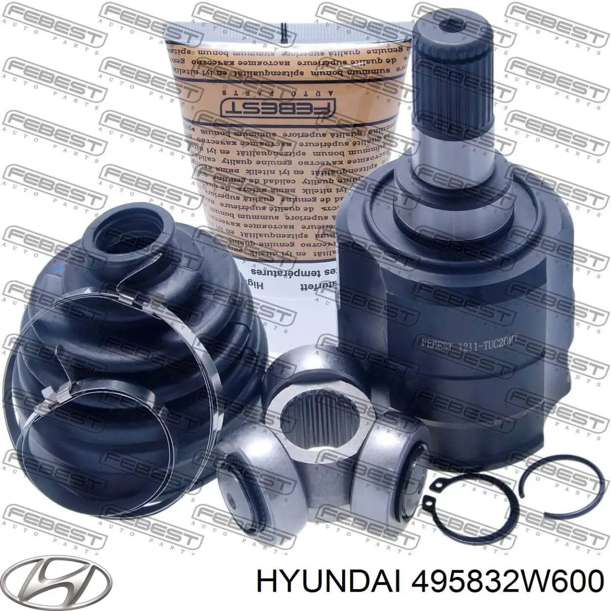 Пильник ШРКШа внутрішній лівий 495832W600 Hyundai/Kia