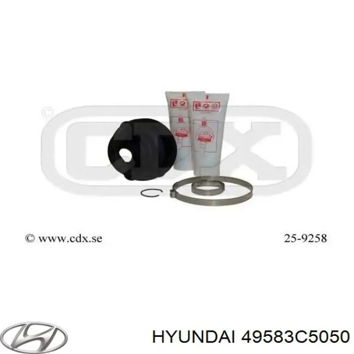 Купити 49583C5050 Hyundai/Kia Пильник гранати внутрішній, правий