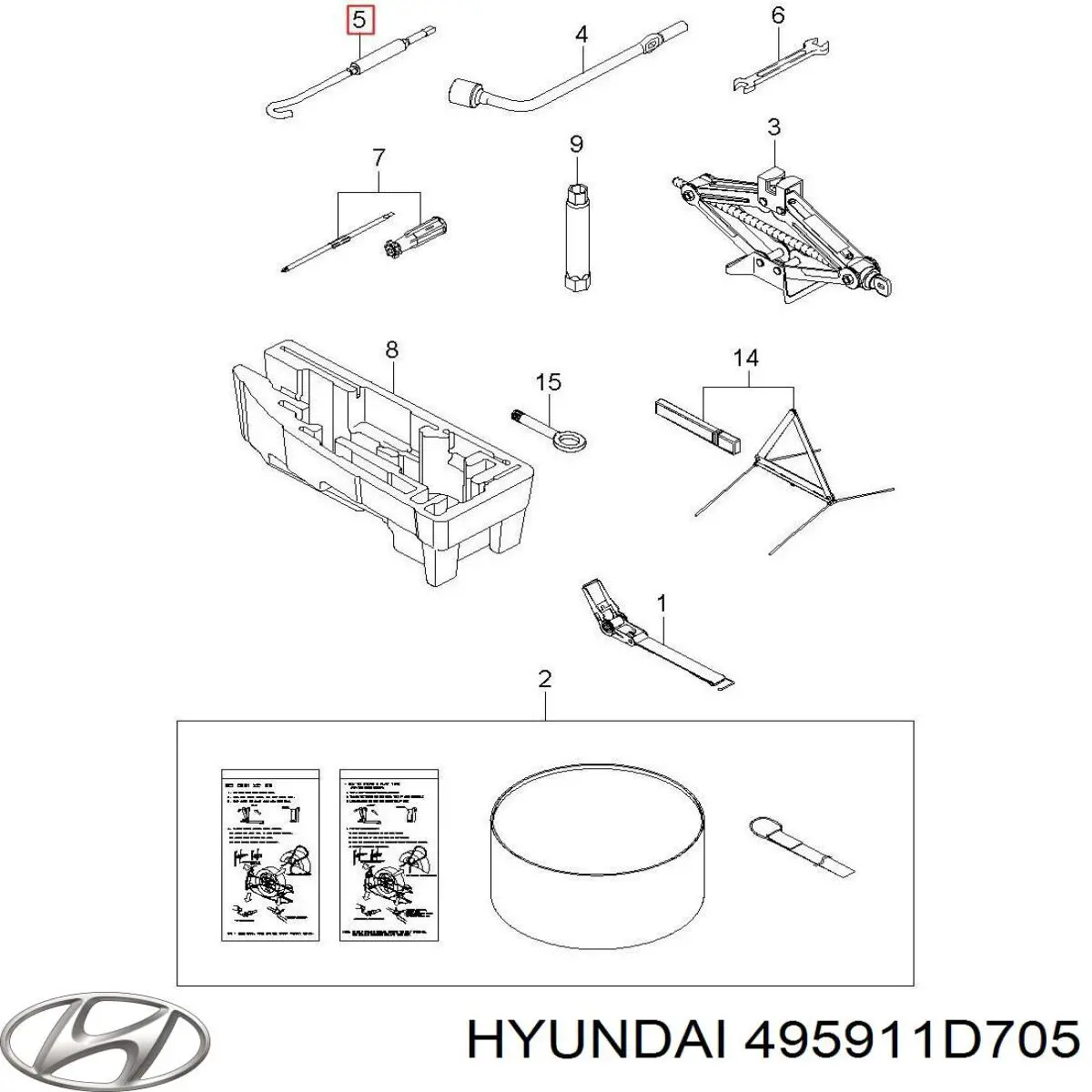  495911D705 Hyundai/Kia