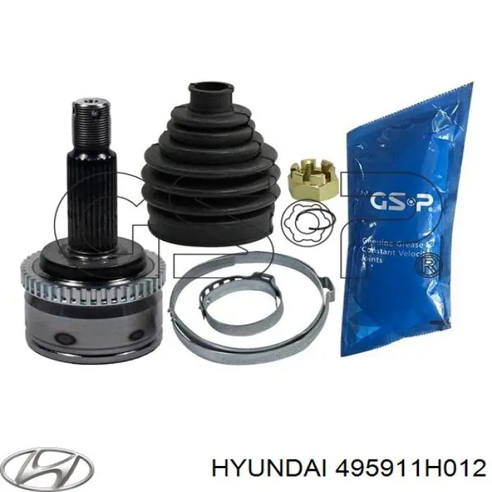 Граната колісна Hyundai/Kia 495911H012 ціна, від 26.63 USD
