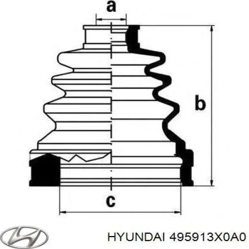 Купити 495913X0A0 Hyundai/Kia 