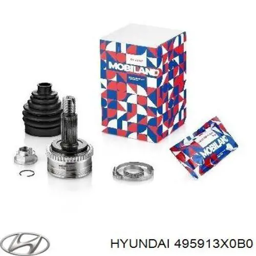 ШРУС зовнішній передній, правий Hyundai/Kia 495913X0B0 ціна, від 82.87 USD