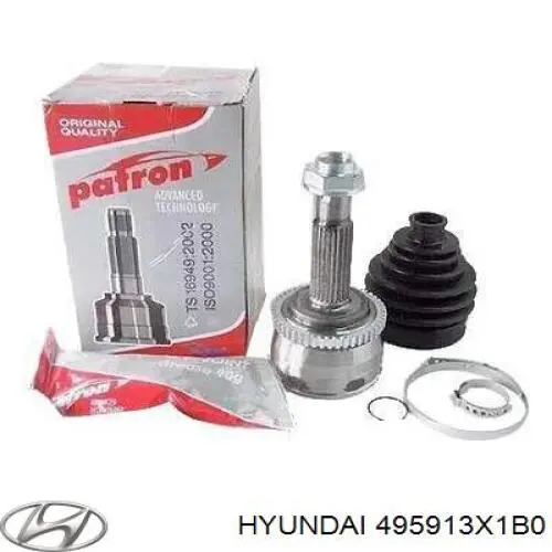 495913X1B0 Hyundai/Kia Граната зовнішня передня права