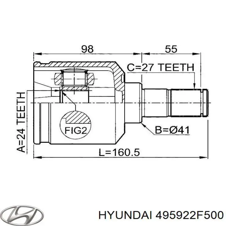  495922F500 Hyundai/Kia