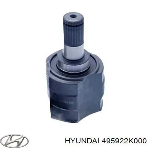 ШРУС внутрішній, передній, правий Hyundai/Kia 495922K000
