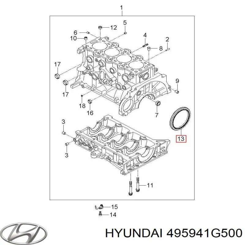 495941G500 Hyundai/Kia пильник шруса зовнішній, передній піввісі