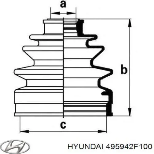 Пильник ШРУСа зовнішній KB286 Japan Parts