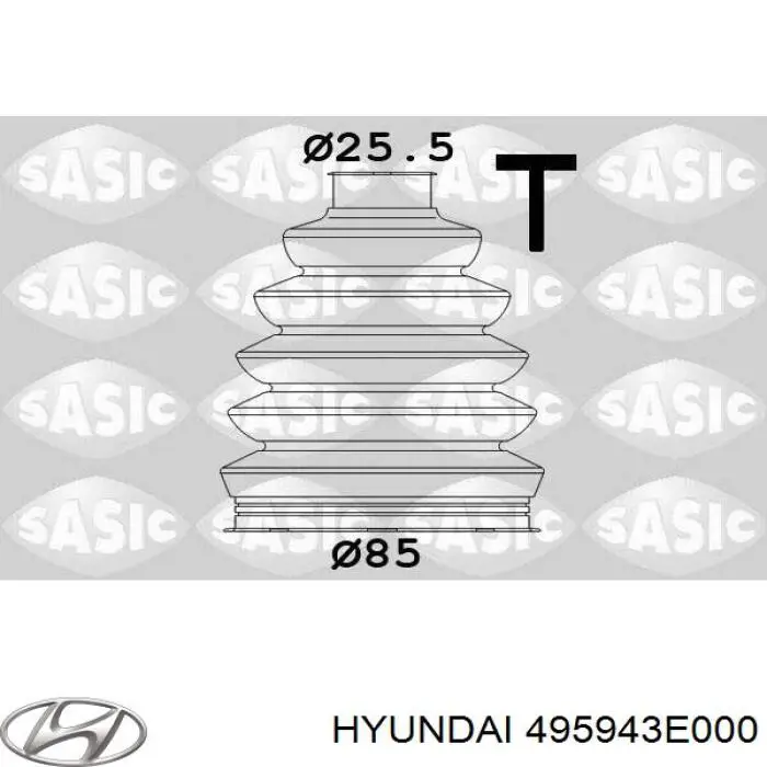Купити 495943E000 Hyundai/Kia Пильник шарніра приводу