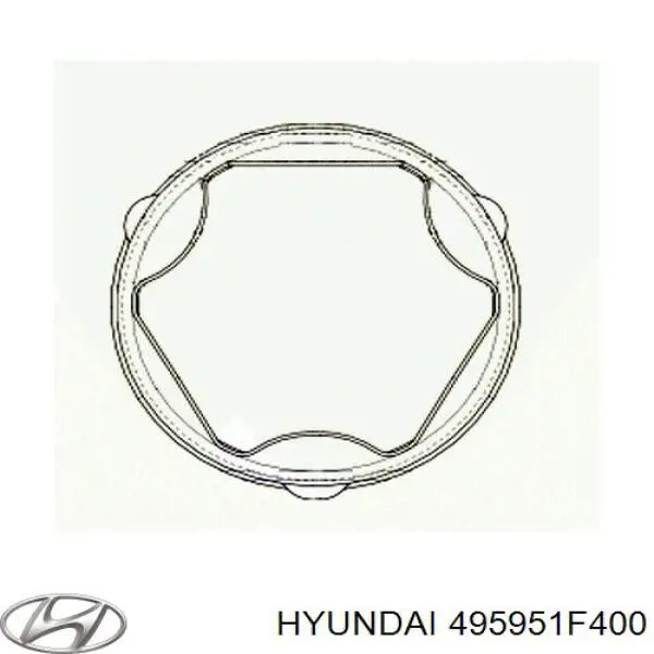 Пильник гранати внутрішній, передній півосі Hyundai/Kia 495951F400 ціна, від 15.90 USD