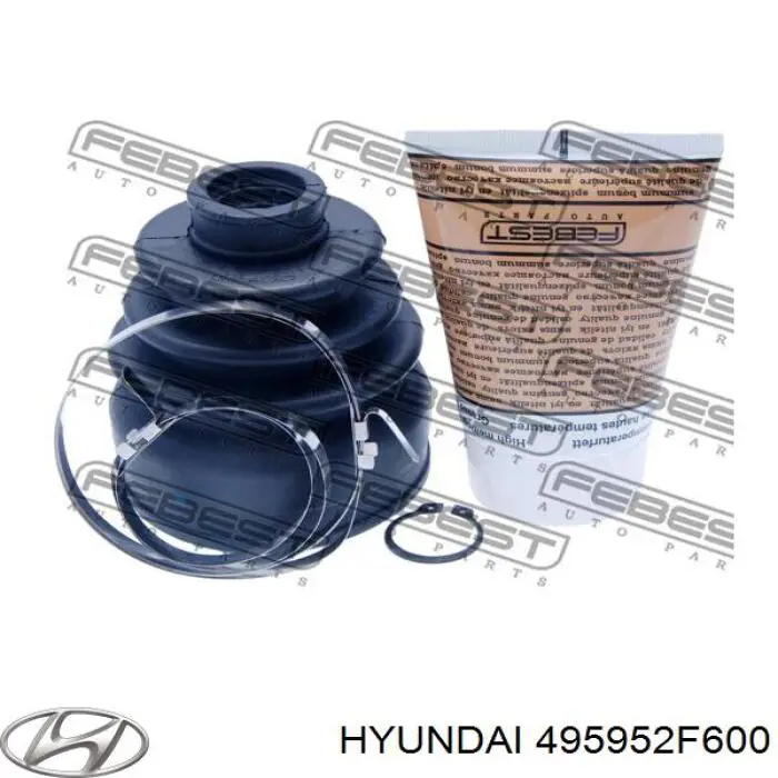 Пильник гранати внутрішній, передній півосі Hyundai/Kia 495952F600 ціна, від 7.84 USD