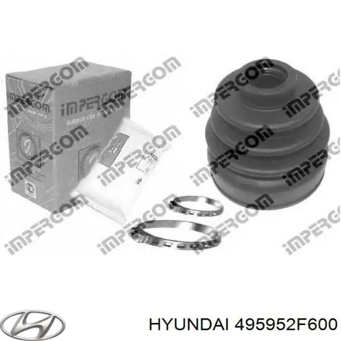 Купити 495952F600 Hyundai/Kia Пильник шарніра кутових швидкостей внутрішній передній