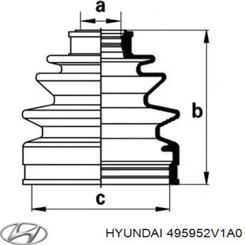  Hyundai/Kia 495952V1A0 ціна, від 15.99 USD
