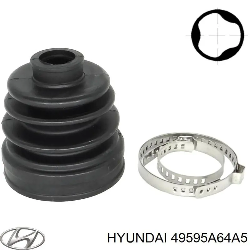 Купити 49595A64A5 Hyundai/Kia Пильник шарніра приводу