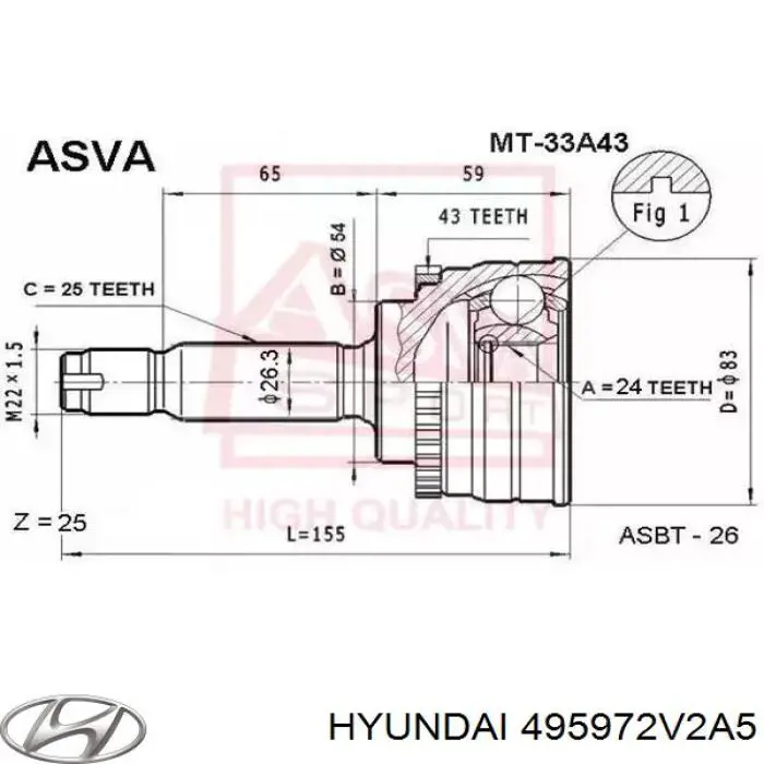  495972V2A5 Hyundai/Kia