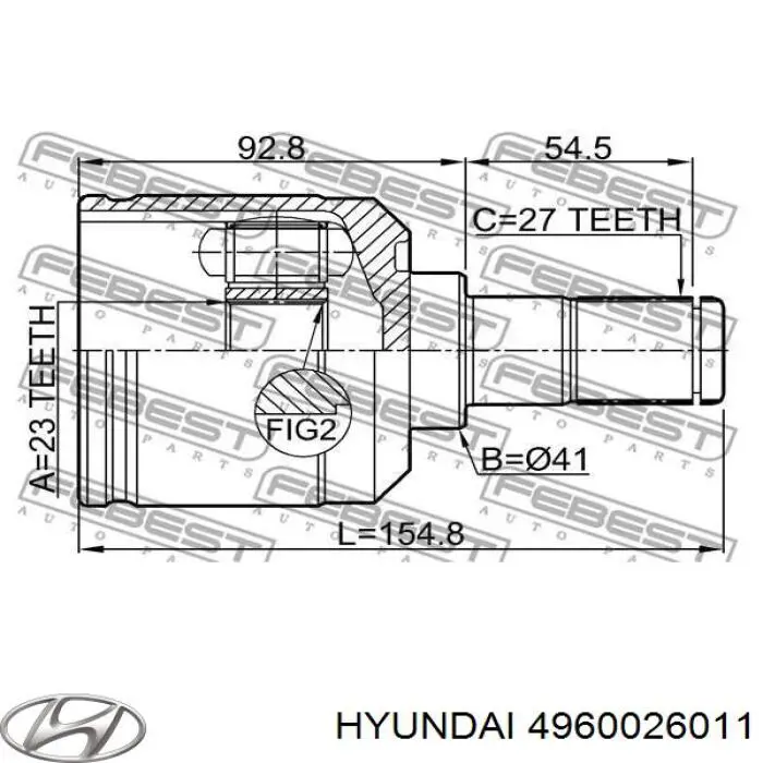 Купити 4960026011 Hyundai/Kia 
