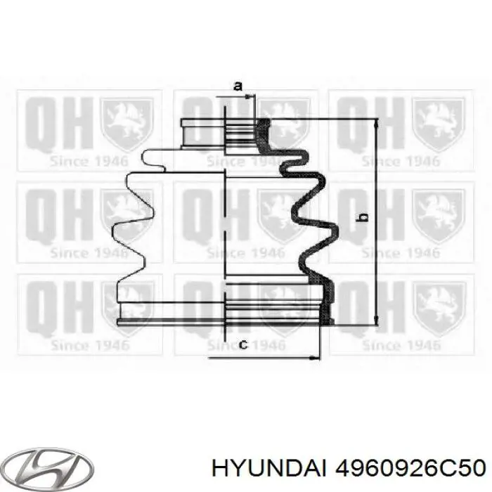 Купити 4960926C50 Hyundai/Kia Пильник шарніра приводу