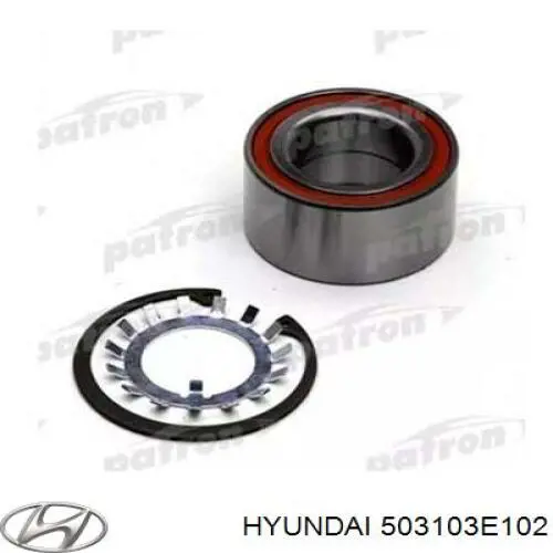 Комплект підшипник маточини передньої Hyundai/Kia 503103E102 ціна, від 20.07 USD