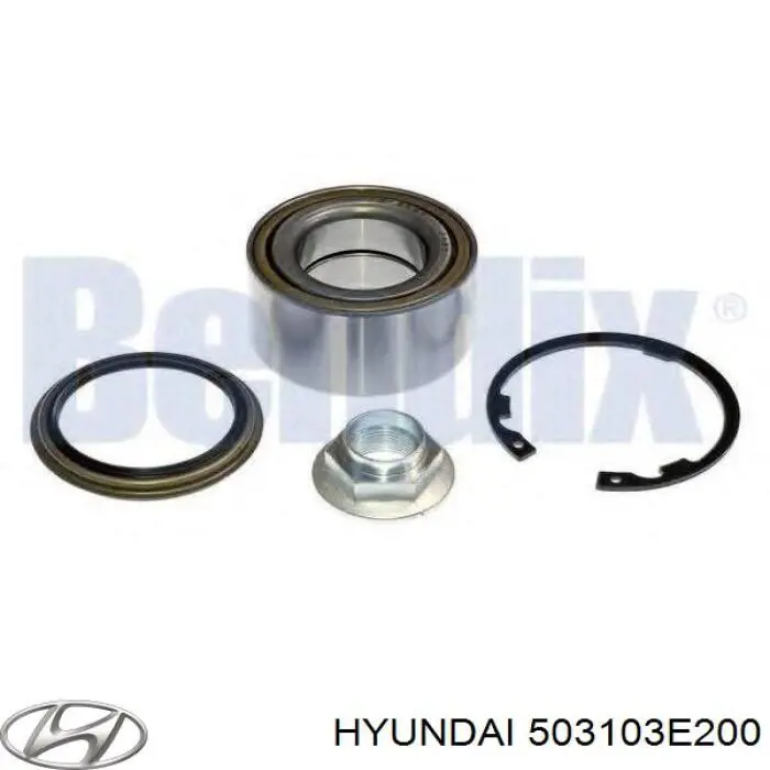 503103E200 Hyundai/Kia Підшипник маточини передньої