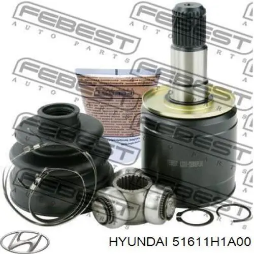 ШРКШ внутрішній, передній, лівий 51611H1A00 Hyundai/Kia