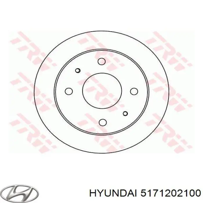 Гальмівні диски передні 5171202100 Hyundai/Kia