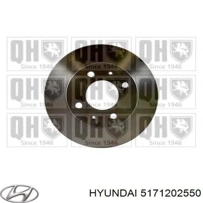 5171202550 Hyundai/Kia Гальмо дискове переднє