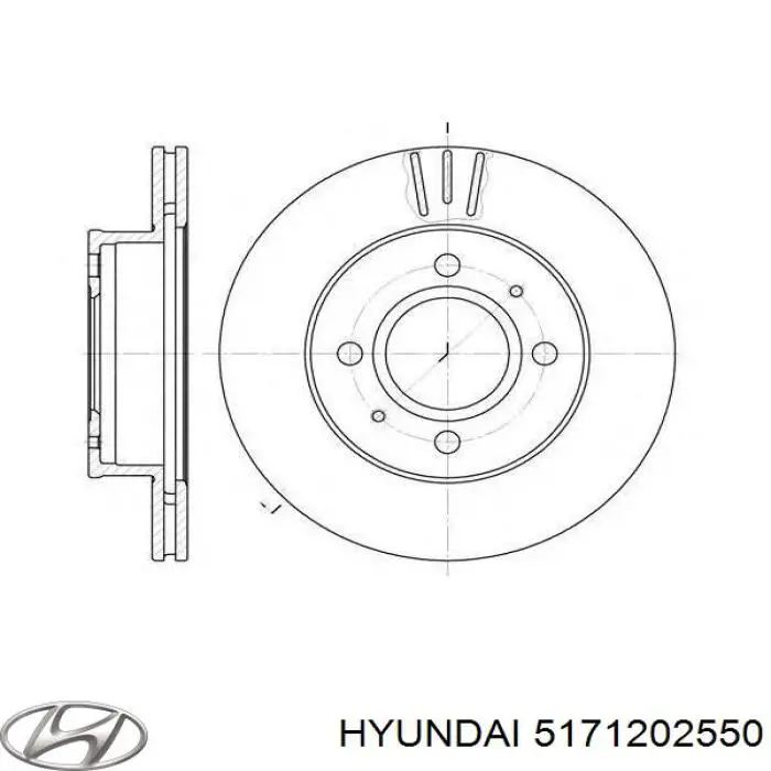Купити 5171202550 Hyundai/Kia Ротор гальмівний