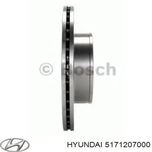 Диск переднього гальма Hyundai/Kia 5171207000 ціна, від 24.57 USD