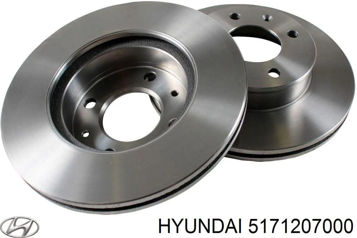 Диск гальмівний передній Hyundai/Kia 5171207000