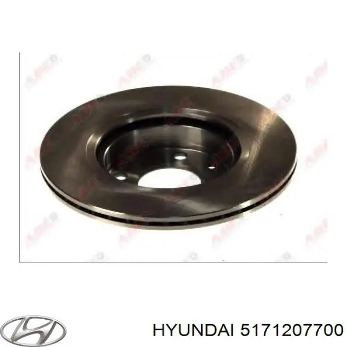 Диск переднього гальма Hyundai/Kia 5171207700 ціна, від 28.61 USD