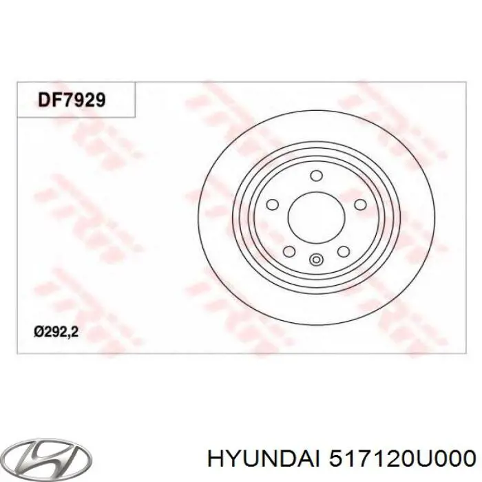 Купити 517120U000 Hyundai/Kia Ротор гальмівний