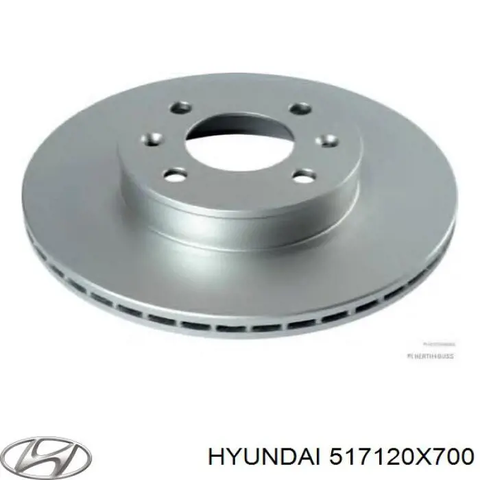 517120X700 Hyundai/Kia диск гальмівний передній