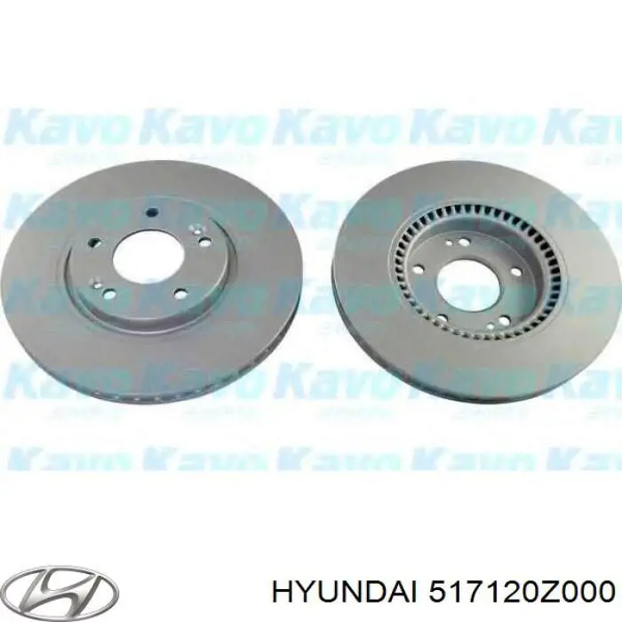 517120Z000 Hyundai/Kia Гальмо дискове переднє