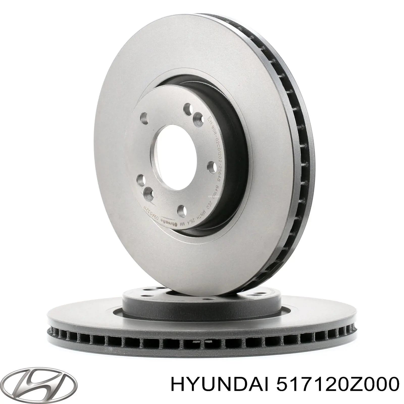 Диск гальмівний передній Hyundai/Kia 517120Z000