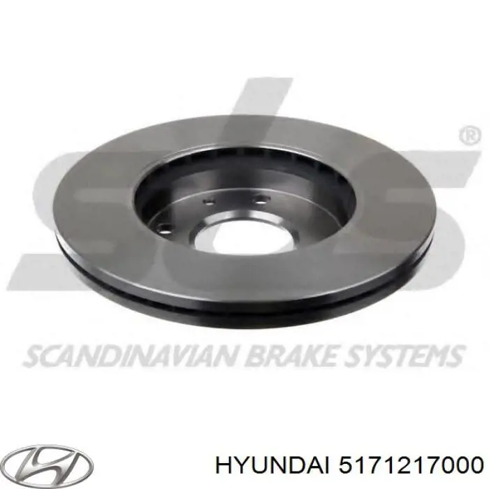 Диск переднього гальма Hyundai/Kia 5171217000 ціна, від 29.40 USD