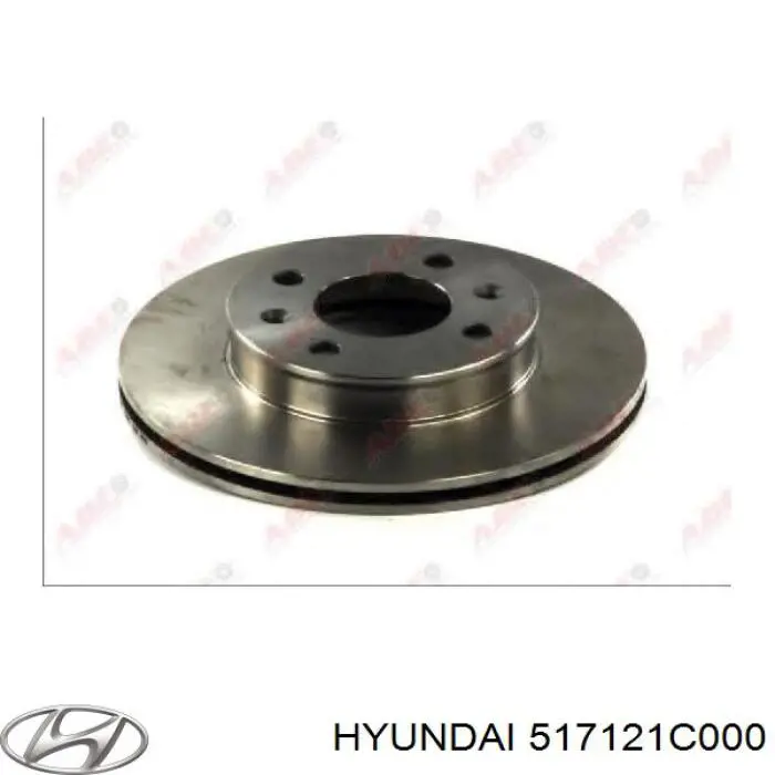Гальмівні диски передні 517121C000 Hyundai/Kia