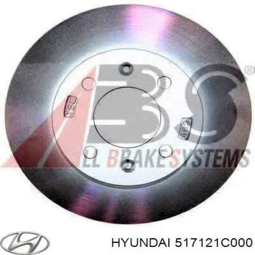 517121C000 Hyundai/Kia диск гальмівний передній