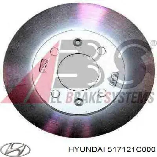 517121C000 Hyundai/Kia Гальмо дискове переднє