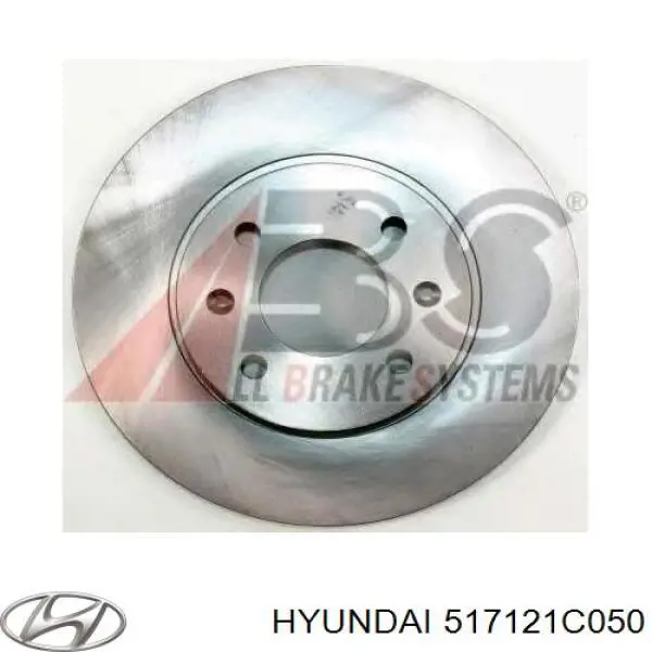 517121C050 Hyundai/Kia диск гальмівний передній