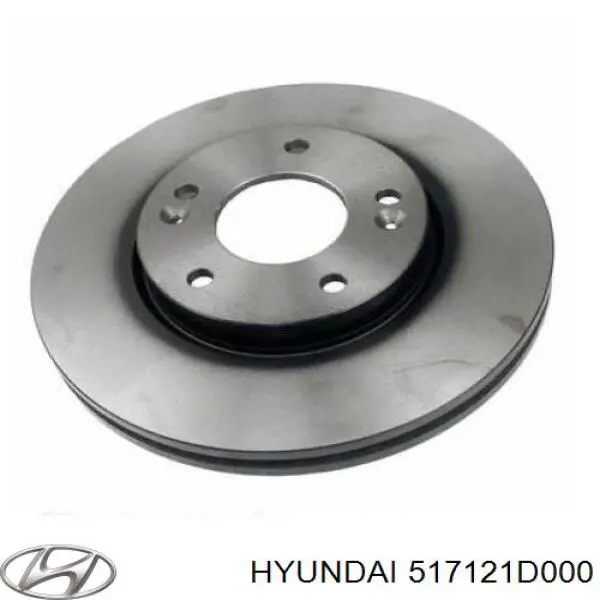 517121D000 Hyundai/Kia диск гальмівний передній