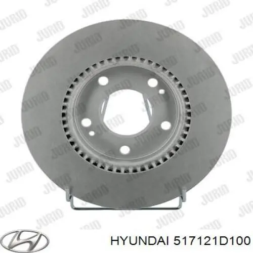Гальмівні диски передні 517121D100 Hyundai/Kia