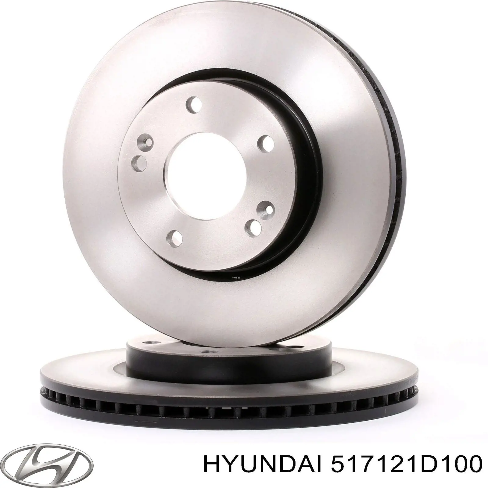 517121D100 Hyundai/Kia Гальмо дискове переднє