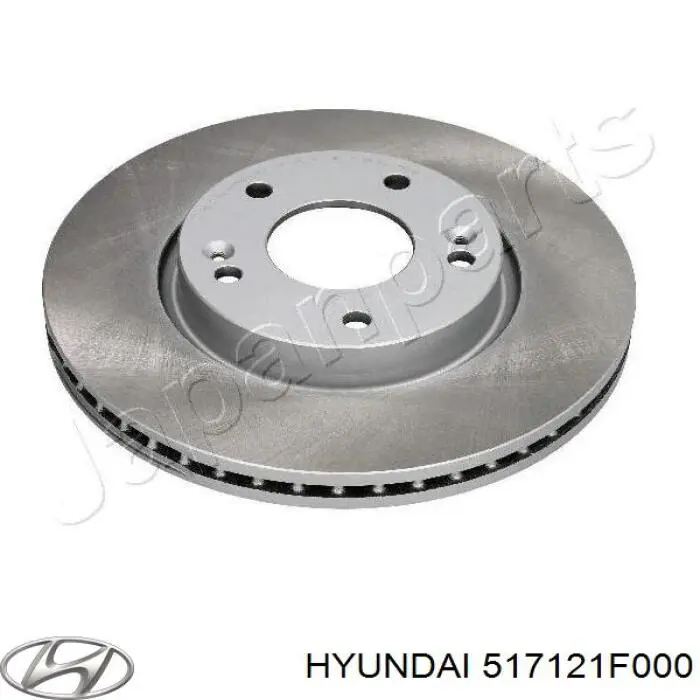 Гальмівні диски передні 517121F000 Hyundai/Kia