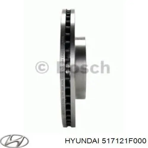 Гальмівні диски передні 517121F000 Hyundai/Kia