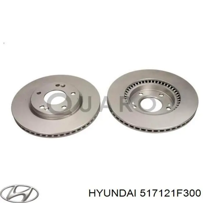 Диск гальмівний передній Hyundai/Kia 517121F300