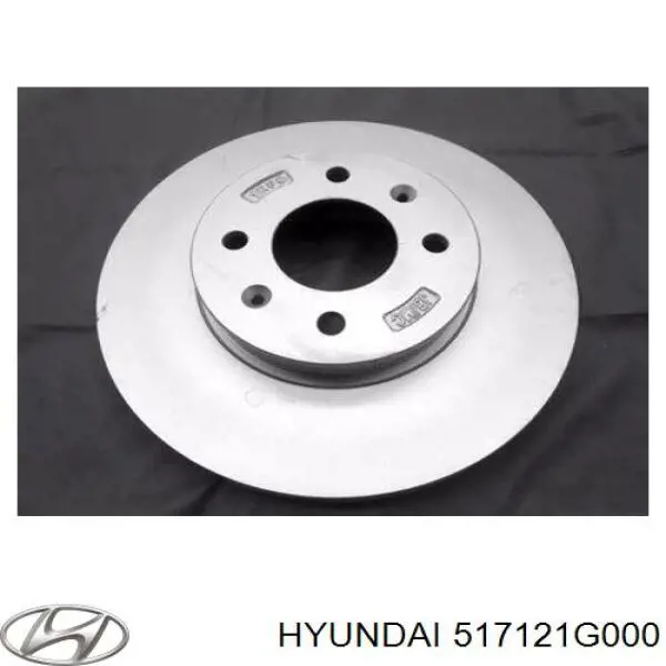 517121G000 Hyundai/Kia диск гальмівний передній