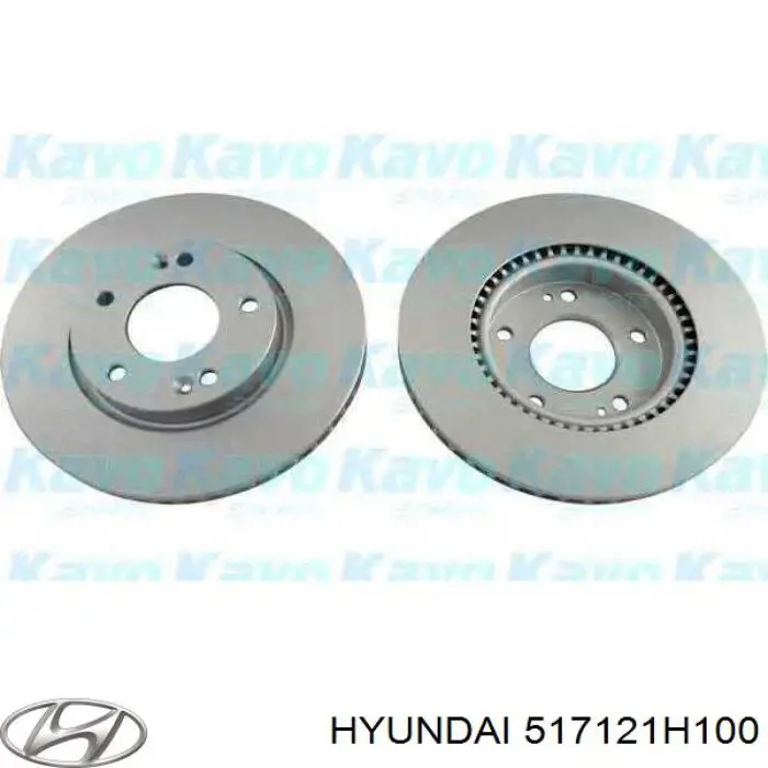 Диск гальмівний передній Hyundai/Kia 517121H100