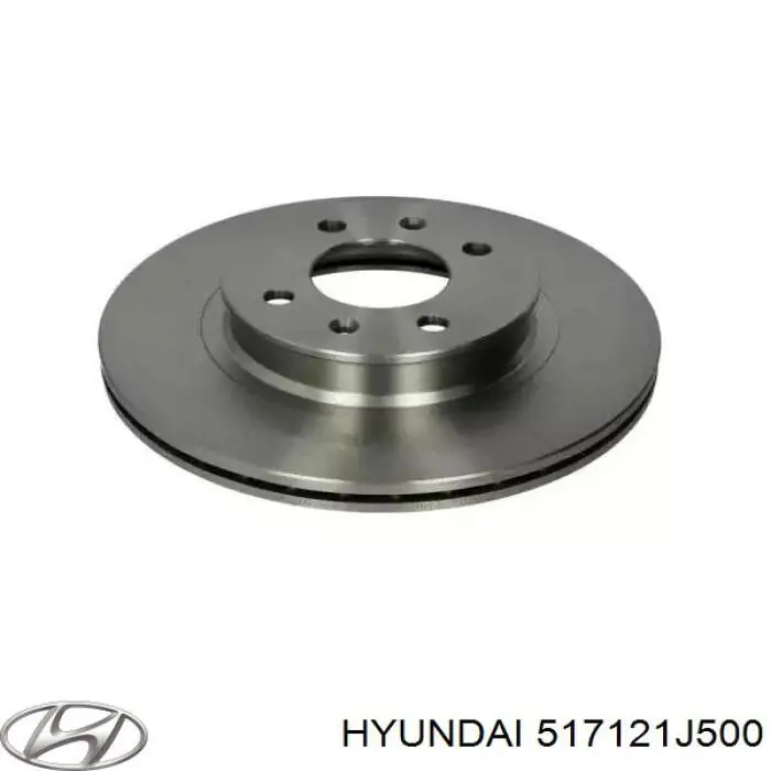 517121J500 Hyundai/Kia Гальмо дискове переднє