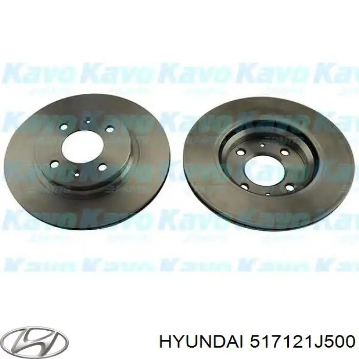 Диск переднього гальма Hyundai/Kia 517121J500 ціна, від 30.34 USD