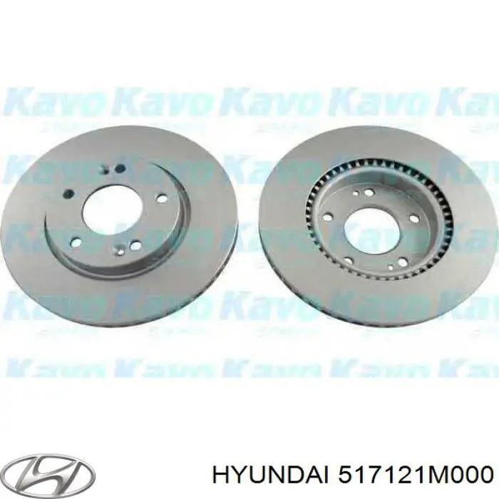 Диск гальмівний передній Hyundai/Kia 517121M000