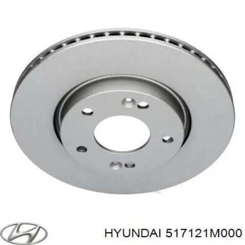 Диск переднього гальма Hyundai/Kia 517121M000 ціна, від 38.00 USD